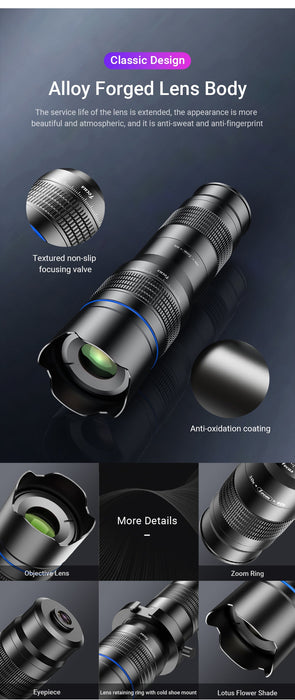 APEXEL Phone Lens 20-40X Zoom - Magnifying.com.au