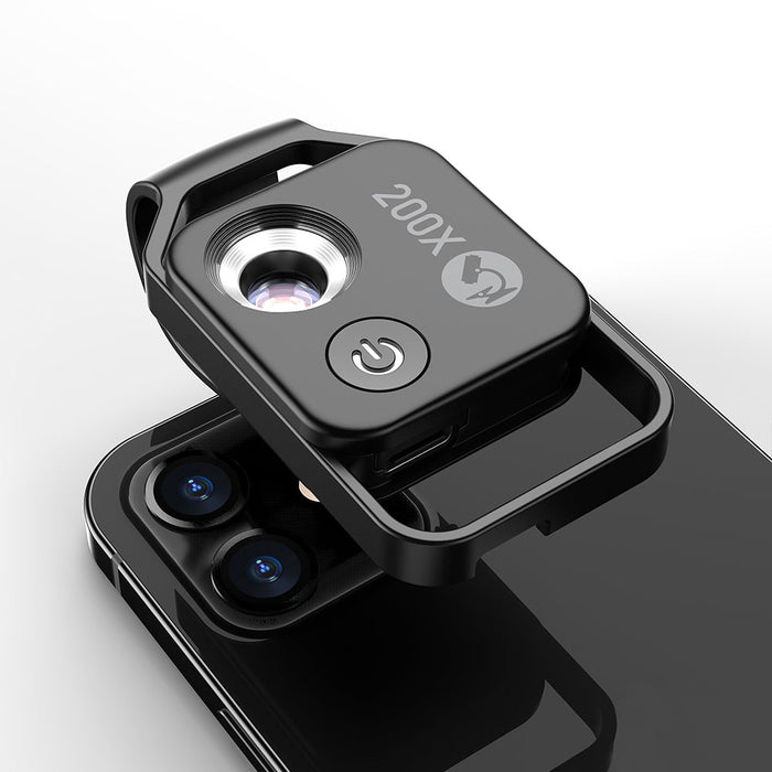 APEXEL Phone Microscope Lens 200X LED - Magnifying.com.au
