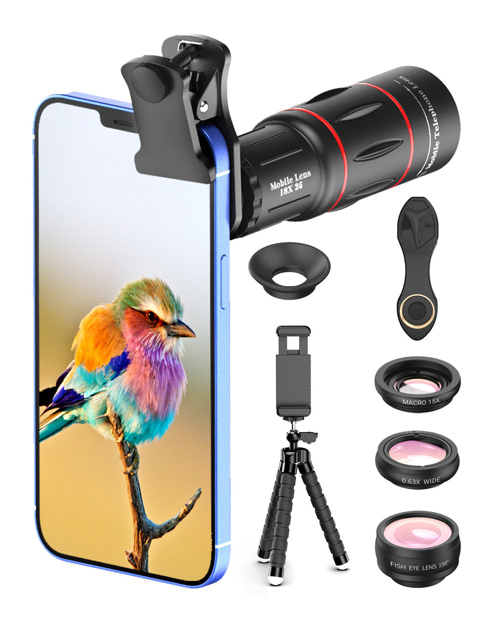 APEXEL Telephoto 18x 5in1 lens kit - Magnifying.com.au