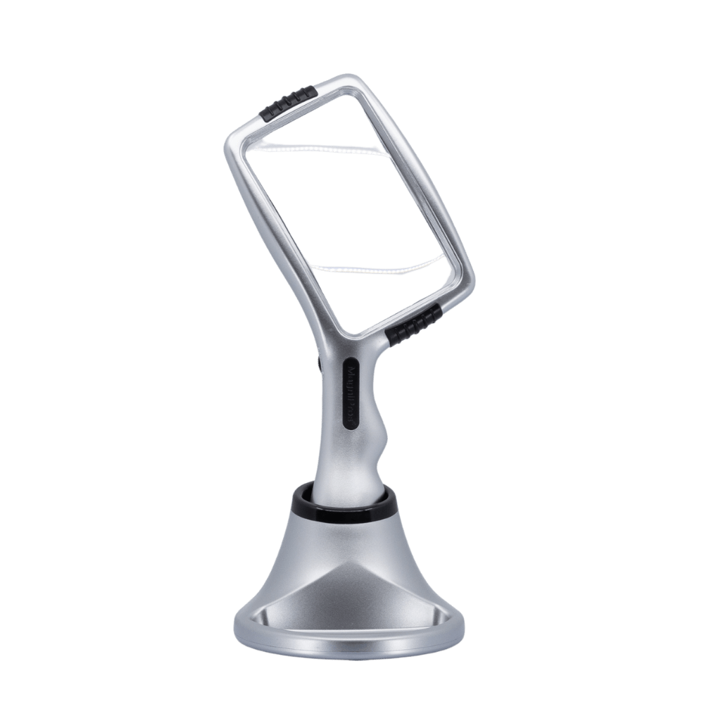 Rectangular LED Hand Magnifier 3X - Magnifying.com.au