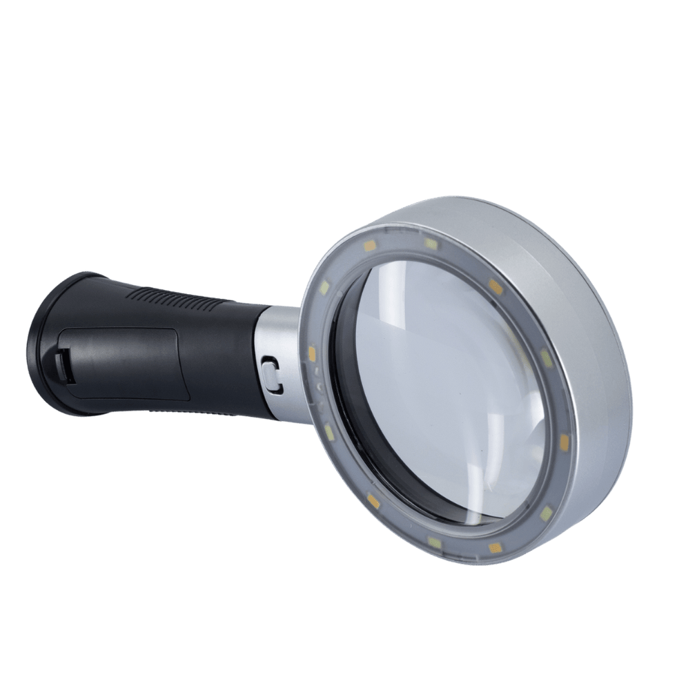 Glass Disc Magnifier MagniPros 10X Handheld LED Magnifier — Magnifiers Australia ...