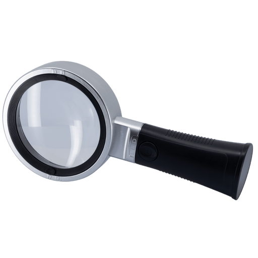 10X Magnifying Glass With Lights - Non Slip Ergonomic Standing Handle - Magnifying.com.au