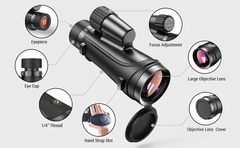 APEXEL Monocular Zoom 12X50 ED