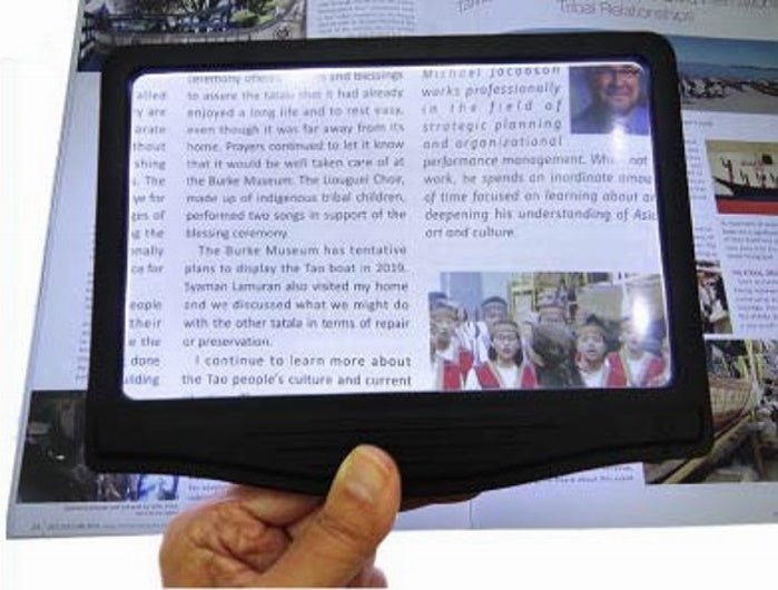 3X Handheld LED Fresnel Lens Page Magnifier - Magnifying.com.au