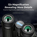 High - Powered 12X 50mm Birdwatching Binoculars with Smartphone Adapter - Magnifiers NZ