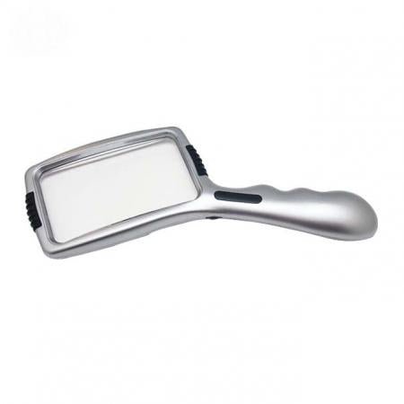 Rectangular LED Hand Magnifier 3X - Magnifying.com.au