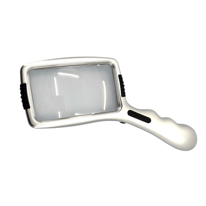 Rectangular LED Hand Magnifier 3X - Magnifying.com.au