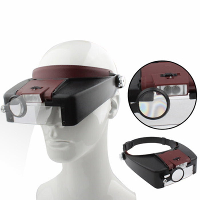 Multi Functional LED Head Band Magnifier - Magnifying.com.au 