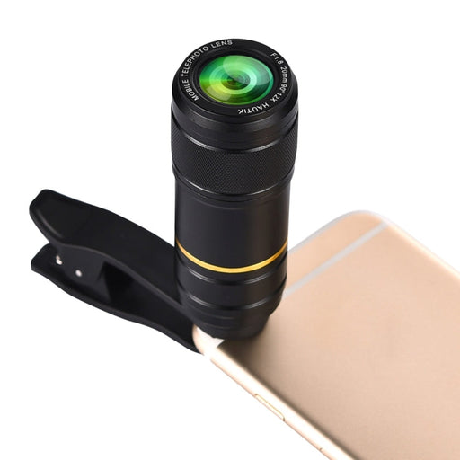 HAUTIK 12X Telephoto Lens with Clip for Mobile Phones - Magnifying.com.au 