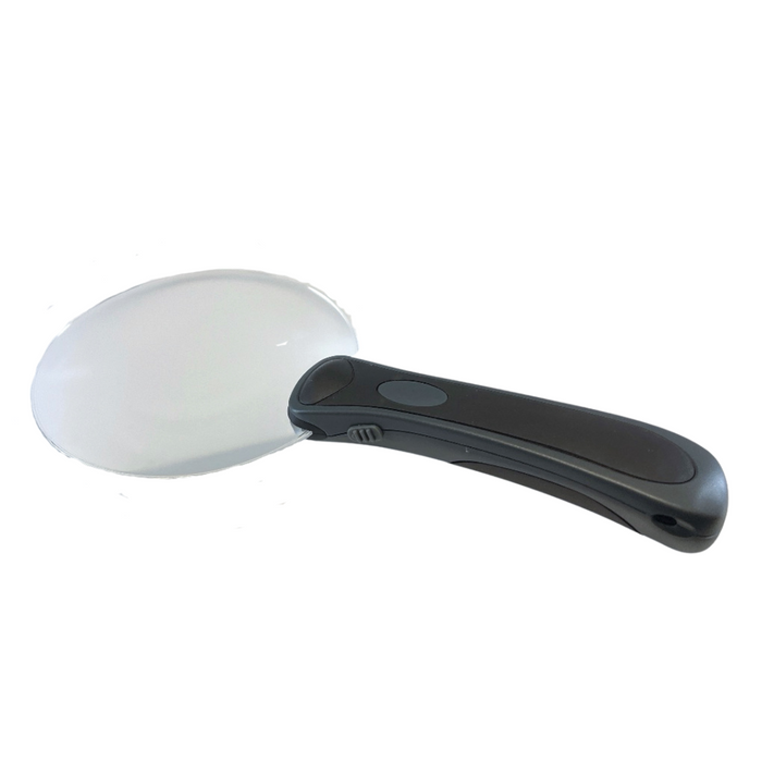 Rimless LED Magnifier, 2X, 90mm - Magnifying.com.au 