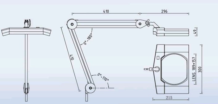 Rectangular Stand Magnifier - Magnifying.com.au 