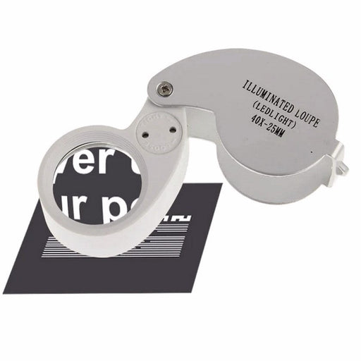 40X LED Illuminated Jewellery Type Loupe - Magnifying.com.au 