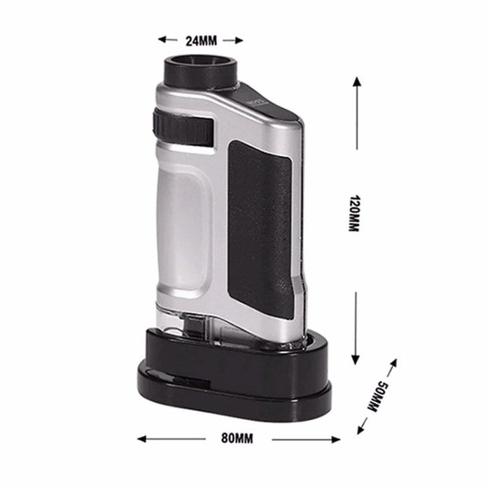 20-40X Pocket Microscope with Stand - Magnifying.com.au 