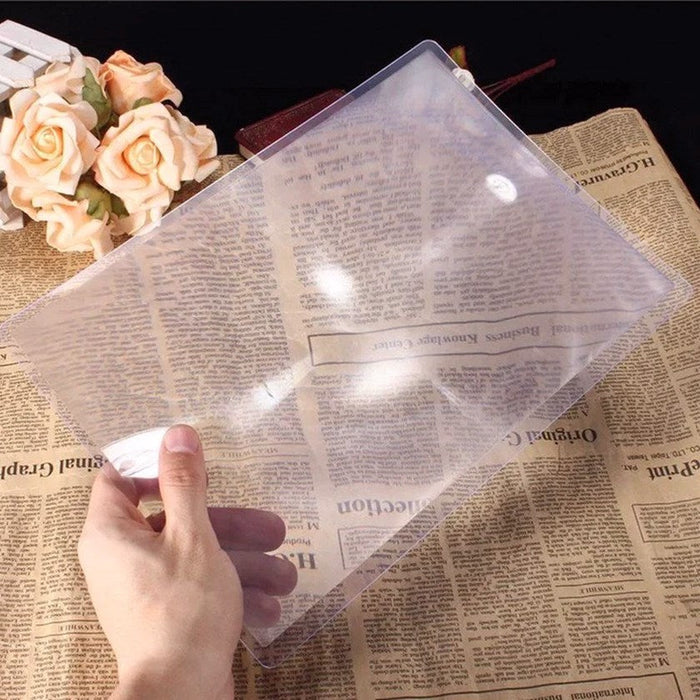 2X A4 Fresnel Lens Reading Magnifier - Magnifying.com.au 